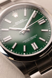 2022 Rolex 124300 Green Dial Oyster Perpetual - Full Set