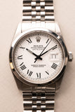 1987 Rolex 16000 White Roman numeral Dial Date-Just