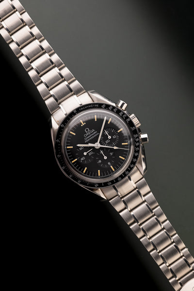 1997 Omega 3952.50 “Professional Yellow” Display back Speedmaster