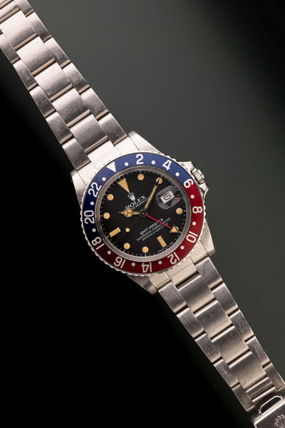 1981 Rolex 16750 Pumpkin Pepsi GMT
