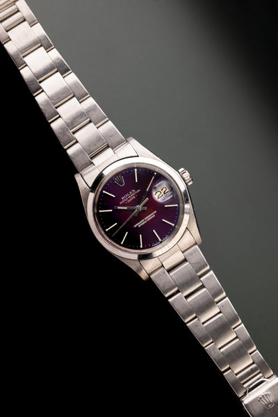 1974 Rolex 1500 Tropical Purple Dial Oyster Perpetual - W/Box & Papers
