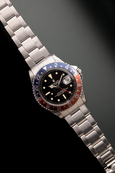 1960 Rolex Gilt Chapter-Ring 1675  Pepsi Pre-Tropical GMT