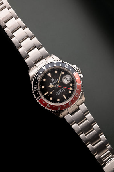 1987 Rolex 16760 pre-tropical “Fat Lady” Faded Coke GMT