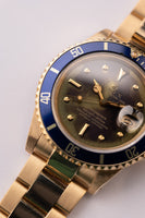 1979 Rolex 16808 Yellow Gold Nebulous Dial Submariner