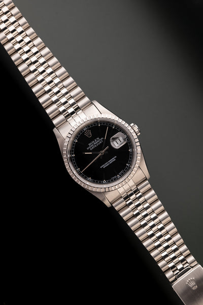 1993 Rolex 16220 Black Dial Datejust