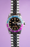 1965 Rolex Gilt 1675 GMT with Fuchsia turning Tropical