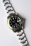 2007 Rolex 16610LV Lime Kermit Submariner - Box and Papers