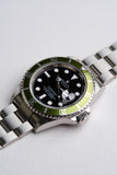 2007 Rolex 16610LV Lime Kermit Submariner - Box and Papers