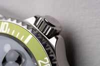2007 Rolex 16610LV Lime Kermit Submariner - Box and Papers