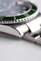 2008 Rolex 16610LV Kermit Faded Green Anniversary Submariner - Box and Card