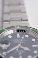 2008 Rolex 16610LV Kermit Faded Green Anniversary Submariner - Box and Card