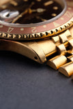 1980 Rolex 16758 gold rootbeer GMT w/ Box.