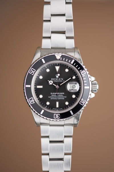 1987 Rolex 168000 Transitional Submariner - Matting Dial