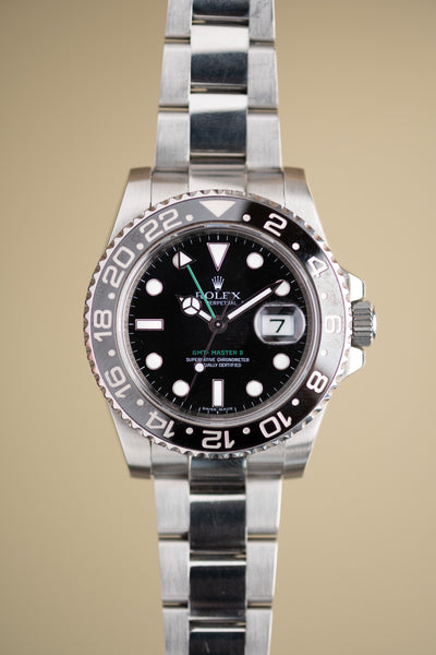 2008 Rolex 116710LN GMT - Full Set, Complete Box-tags-papers